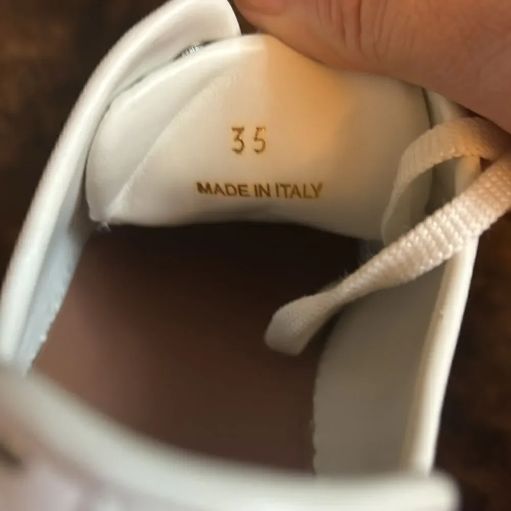 ALAÏA
White laser-cut leather sneaker size 35 / excellent - Picture 12 of 13